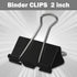 2 Inch Extra Large Binder Clips 48 Pack, Jumbo Paper Clips, Big Paper Clamps, Binder Clips Large Size for Home, School and Office Supplies...