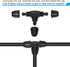 MECCANIXITY Drip Irrigation Barbed Tee 3-Way Fitting 8mm/11mm Tubing for Garden Drip Tape Tubing Sprinkler System Black Pack of 15...
