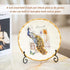 (4 pack)8"Iron Display Stand, Black Iron Easel Plate Display Photo Holder Stand, Displays Picture Frames, Cookbooks, Decorative Plates, Tablets an...