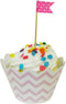 Wrapables Standard Size Chevron Cupcake Wrappers (Set of 20), Pink...