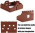 Feleph 360 Pieces 1x2 Masonry Profile Bricks Building Blocks for Wall Parts and Pieces Diverse Bulk Toy Set Compatible with Major Brands (Reddish ...