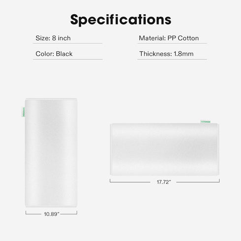 VIVOSUN 8 Inch Prefilter for 8" Carbon Filter, White, 17.72" Long...