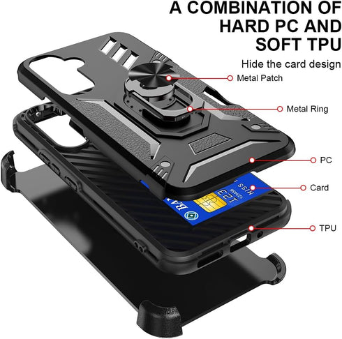 Case for Samsung Galaxy A54 5G Case with Screen Protector Samsung Galaxy A54 Case Clip Galaxy A54 Case Kickstand Military Grade Heavy Duty Case fo...