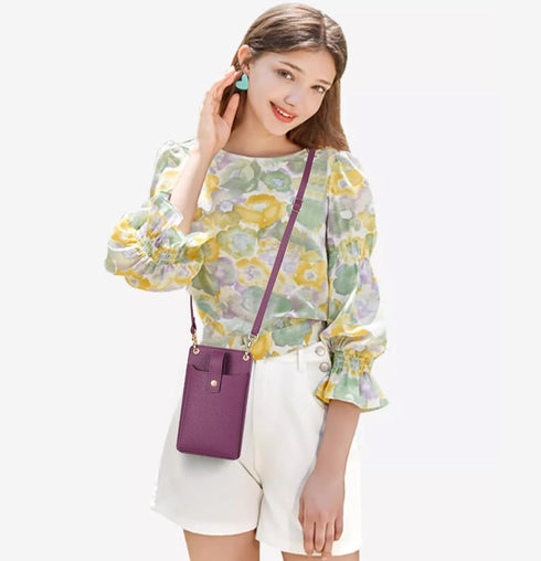 FALAN MULE Small Cell Phone Crossbody Bag Purse for Women, PU Leather Wallet Purse…...