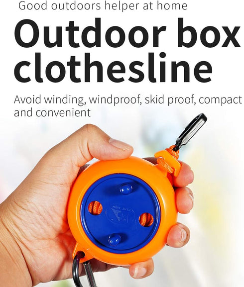 Portable Travel Clothesline Cord, Adjustable 33ft Camping Clothes line, Laundry Drying Rope for Hotel Trip,Camping,Backyard,Outdoor/Indoor,with 20...