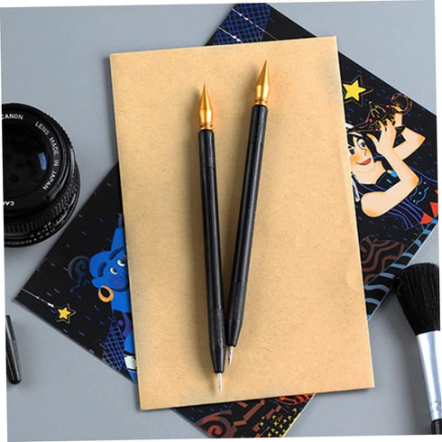 3 Pcs Paper Art Tool Scratching Paint Pen Multitools Art Board Scratch Painting Pen Painting Pens Kids Tools Art Sticks Paint for Kids Stylus Pens...