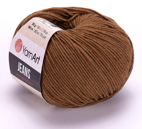 55% Cotton 45% Acrylic YarnArt Jeans Sport Yarn 1 Skein/Ball 50 gr 174 yds (40)...