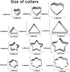 Mini Metal Cookie Cutters Set, Geometric Shapes Cookie Biscuit Cutter Set, Star Flower Hexagon Round Heart Square Triangle Oval Stainless Steel Cu...