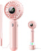 Handheld Fan with ???????????????? Charging Base, 3 Speeds Portable Fan with Digital Display, 2000mAh Battery Operated Hand Held Fan, Handheld/Des...