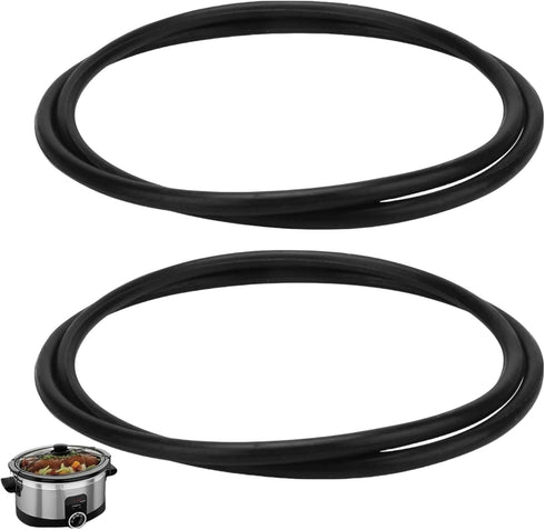 (2 Pack) IWIWE Lid Latch Strap Rubber Band 6,7,8 Quart Compatible with Hamilton Beach Crock Pot Slow Cooker WHT Reliable Silicone Reusable Univers...