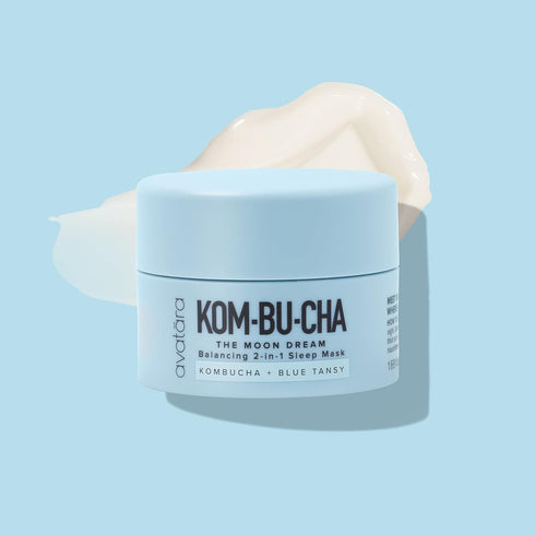 Avatara Kombucha The Moon Dream Night Cream, Non-Greasy 2-in-1 Night Cream, Deep Moisturization, Kombucha Balances, Vitamin C Brightens Skin, Blue...