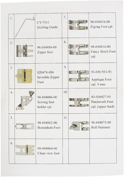 YEQIN FEET KIT for Pfaff domestic sewing machine pfaff presser foot pfaff foot......