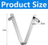 12Pcs Pool Pole Clips-Stainless Steel Pool Attachment V-Clip-Universal Butterfly Pool Clip for Pool Telescopic Rod,Swimming Pool Spa Brush,Leaf Sk...