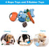 LHYILSWQ 10 Pack Puppy Dog Chew Toys Durable Rope Toys Bean Bone for Small Dog Teething Interactive Training Toys...