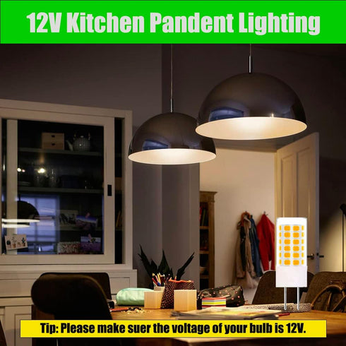GY6.35 LED Bulbs 12V, T4 JC Type Bi-Pin Base, Warm White 3000K, 35W GY6.35/G6.35 Halogen Replacement for Landscape Path Light, Kitchen Pendant lig...
