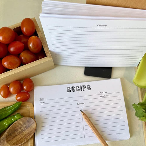 Recipe Cards - 100 White 4x6 Cards For Recipes, Blank Recipe Postcards Set. 14pt Postcard Paper Cardstock, Bulk Recipe Card Pack....