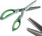 Green Pinking Shears Comfort Grips Crafts Zig Zag Cut Sewing Scissors,Professional Handheld Dressmaking...