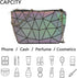 Holographic Laser Shoulder Bag, Geometric Hard Lattice Purses Handbags Reflective Envelope Handbag Luminous Purses Crossbody Bag Tote for Women...