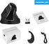 Ergonomic Vertical Mouse: 2.4G Bluetooth Dual Mode Optical Computer Mice,Wireless Rechargeable Mouse with Removable Palm Rest,Compatible with Wind...