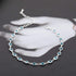 Jovono Boho Crystal Anklets Blue Fashion Anklet Bracelets Beach Foot Jewelry for Women (Silver)...