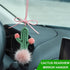 JSCARLIFE Cactus Rearview Mirror Hanger Cute Car Hanging Ornament Interior Aesthetic Boho Plants Charm Car Decor Plant Lovers Gifts (Green)...