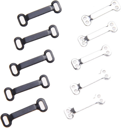 Kare & Kind 50 Pairs Sewing Hook and Eye, Sew-On Snaps - Sewing Closure Fastener Clasps Repair - Bra, Skirts, Pants, Dress, Trousers - DIY, Crafti...