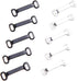 Kare & Kind 50 Pairs Sewing Hook and Eye, Sew-On Snaps - Sewing Closure Fastener Clasps Repair - Bra, Skirts, Pants, Dress, Trousers - DIY, Crafti...