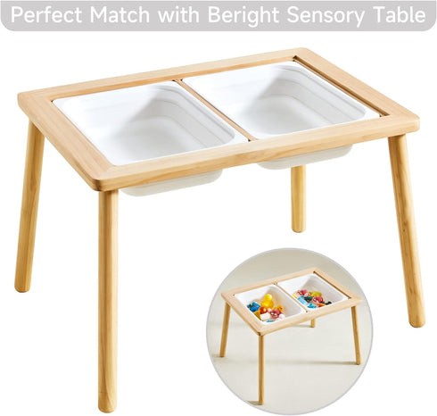 Beright Collapsible Storage Bin, Wash Basin Folding Dish Tub Sink, Space Saving for Dishing, Fruit and Camping, Hiking and Home, White, Large, 1 P...