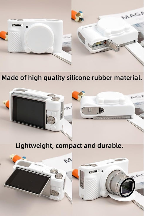 SZHSYJY Camera Case for Canon PowerShot SX740/ SX730 Digital Camera,Soft Silicone Protective Bag Removable Lens Cover,Anti-Scratch Slim Fit Lightw...