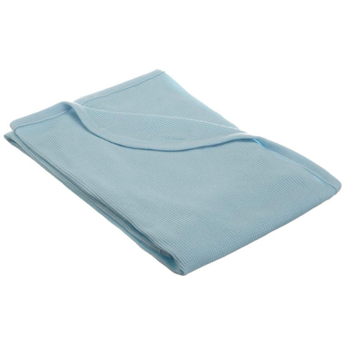 American Baby Company 100% Cotton Thermal Waffle Swaddle Blanket, Soft, Breathable & Stretchy, Blue, 30" x 40" for Boys and Girls, Perfect for Swa...