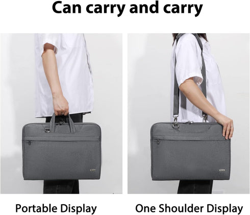 V Voova Laptop Bag 13-14 inch with Shoulder Strap & Handle, Waterproof Laptop Case Sleeve Compatible with 13-14” MacBook Air/MacBook Pro, Slim Bri...