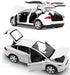 Toy Car Model X, Pull Back Car Toys Alloy Vehicles with Lights and Sound 1:32 Scale Model Car (White)...
