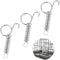 10 PCS Spring Latch for Cages, Multi-Functional Spring Loaded Latch Hook Metal Pet Cages Door Spring Latch for Fixing Small Animal, Rabbit, Dog, C...