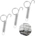 10 PCS Spring Latch for Cages, Multi-Functional Spring Loaded Latch Hook Metal Pet Cages Door Spring Latch for Fixing Small Animal, Rabbit, Dog, C...
