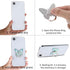 4 PCS Butterfly Cell Phone Ring Holder Zinc Alloy Cute 360°Rotation Metal Finger Pattern Painted Universal Phone Ring Holder Compatible for All Sm...