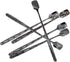 6 PCs Stainless Steel Mixing Spoon with Black Finish - Stirrer Spoon with Shovel-Shaped Head for Coffee, Ice Tea, Soft Drink, Cocktail, Length 6-1...