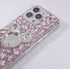 for iPhone 15 Pro Max Bling Case,Cute Cartoon Mirrror Diamond Glitter Crystal Rhinestone Women Girls Fashion Luxury Shiny Sparkle Crystal Phone Ca...