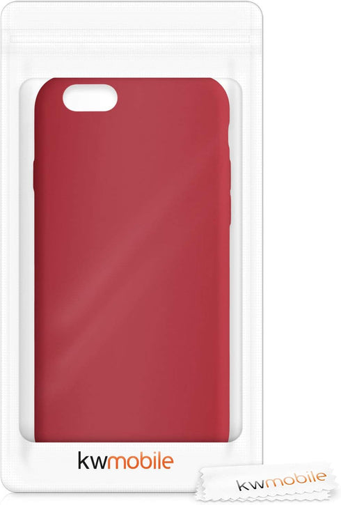 kwmobile Case Compatible with Apple iPhone 6 / 6S Case - TPU Silicone Phone Cover with Soft Finish - Classic Red...