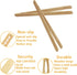 7 Inch Bamboo Kitchen Utensil Tongs, Reusable Bamboo Toast Tongs for Toast, Kimchi, Fruit and Tea, 8 Pcs....