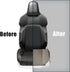 Car Front Seat Cover, 22"×24" Luxury PU Leather Auto Seat Protection Cover, Comfortable Anti Slip Front Bottom Seat Cushion with Full Wrap, Univer...