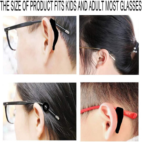 Anti-Slip Eyeglass Ear Grips Hook, 10 Pairs Ear Hooks for Glasses...