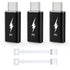 TechMatte 3 Pack Lightning to USB-C Adapter, PD Fast Charging Compatible with Phone 15/Plus/Pro/Pro Max and More Type C Devices, Support Data Tran...
