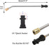 Pressure Washer Extension Wand 17.3" Spray Attachment Lance Wand Extension for Karcher K2 K3 K4 K5 K6 K7, 5 Spray Nozzles, 30° Curved Rods...
