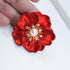 Elegant Crystal Blooming Rose Flower Brooch Lapel Pin Breastpin for Women Birdal Cardigan Hat Scarf Suit Sweater Floral Pins...