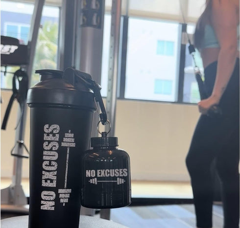 Protein Shaker Bottle, Shaker Bottles For Protein Mixes; Pre Workout With Protein Powder Container To Go, Protein Powder Travel Container & Gym Ke...