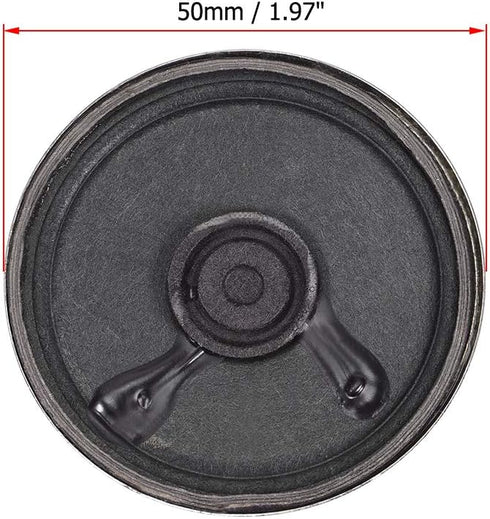 uxcell 0.5W 8 Ohm Micro Internal Speaker Magnet Loudspeaker 50mm Dia 4pcs...