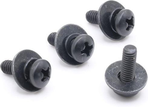 ReplacementScrews VESA Compatible M4 12mm TV/Monitor Wall Mount Screws for 75x75mm and 100x100mm Brackets. Metric Screws & Washers for Mounting An...
