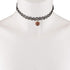 LUX ACCESSORIES Halloween Black Tattoo Stretchable Choker Glittery Pumpkin Cat Pendant...