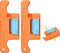 (2pcs) A-05 Orange Fiber Optic Stripper Tube Stripper Cable Ribbon Stripper 1.9-3.0mm with 1 spare blade Loose Buffer longitudinal Tube Stripper W...