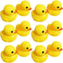 Bath Duck Toys 12 PCS Yellow Rubber Ducks Squeak & Float Ducky Baby Shower Pool Toy for Toddlers Kids Boys Girls...